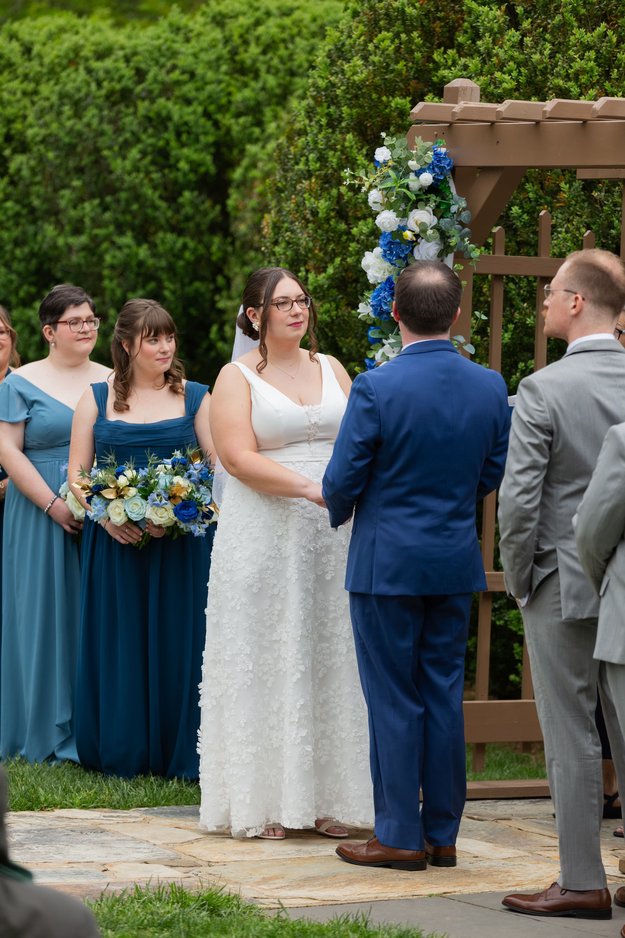 bride during ceremony